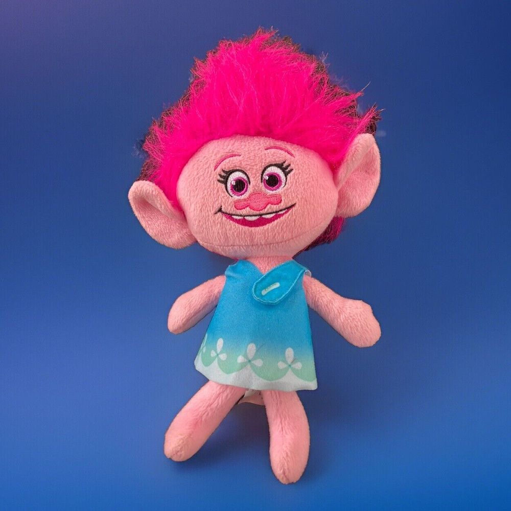 2015 Dreamworks Hasbro TROLLS POPPY Talking Plush Stuffed Animal Toy Doll 14Inch